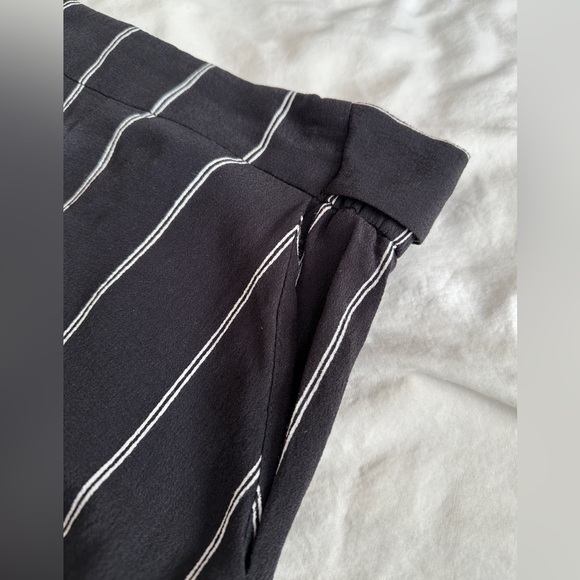 ARITZIA | Wilfred Faun Navy Pinstripe Trousers - Picture 6 of 8